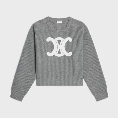 CELINE Crew Neck Sweater | Celine Crew Neck Sweater (Gray)
