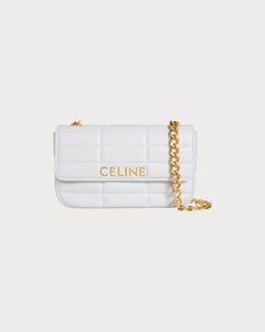 CELINE Chain Shoulder Bag | 賽琳 手袋連鏈帶 (多色) ARCTIC WHITE