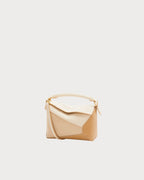 LOEWE Mini Puzzle Bag | 羅意威 迷你手袋 (米色拼色)