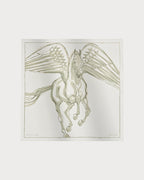 HERMES Libre Comme Pegase Scarf 90 | 愛馬仕 絲巾 (白色)