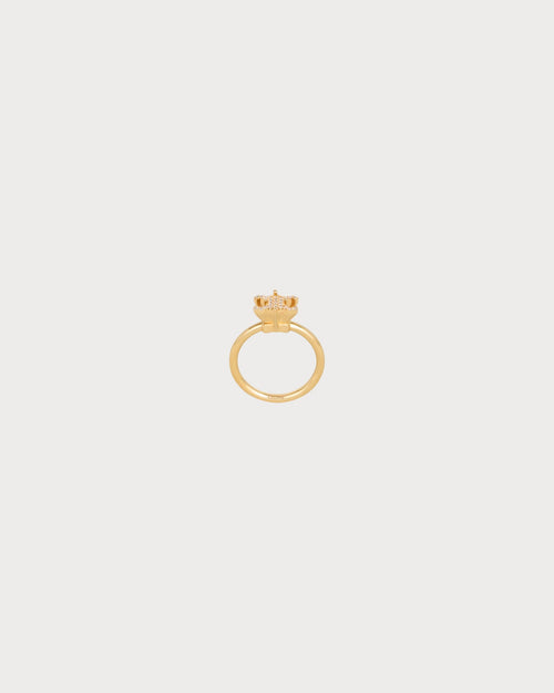 CELINE Triomphe Solitaire Sparkle Ring | CELINE Ring (Gold)