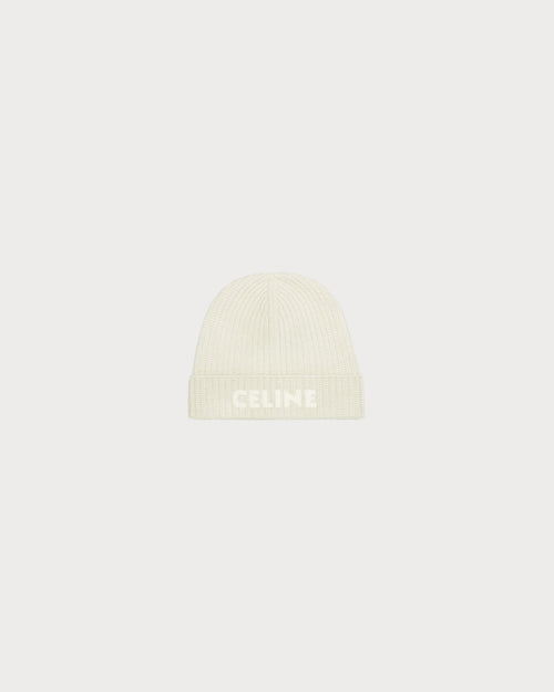 CELINE Men's Beanie | 賽琳 男仕冷帽 (Ecru)