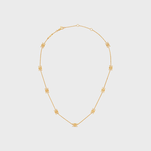 CELINE Triomphe Mini Triomphe Necklace | 賽琳 頸鏈 (GOLD)
