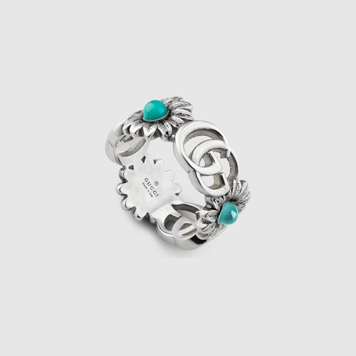 خاتم غوتشي مزدوج G من عرق اللؤلؤ | خاتم غوتشي (متعدد الألوان)