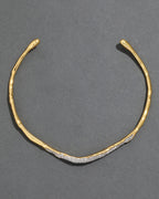 أليكسيس بيطار - طوق سولاناليس ذهبي رفيع من الكريستال | قلادة (متعددة الألوان)