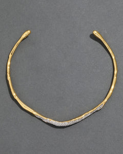 أليكسيس بيطار - طوق سولاناليس ذهبي رفيع من الكريستال | قلادة (متعددة الألوان)