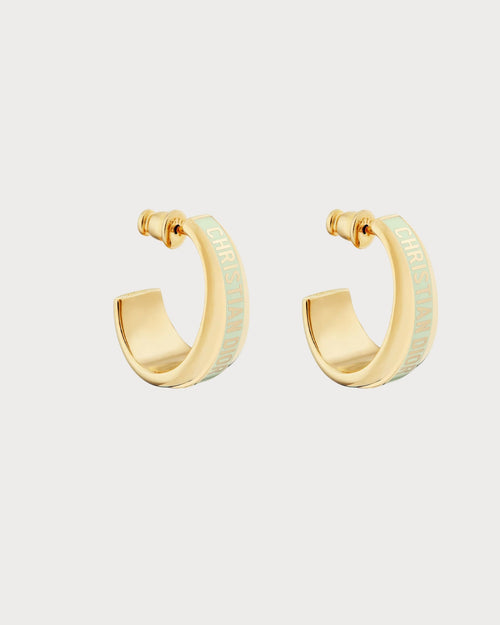 CHRISTIAN DIOR Dior Code Earrings Gold-Finish Metal | 迪奧 耳環 (多色)