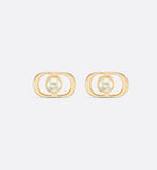 CHRISTIAN DIOR Petit CD Jolie Mini Stud Earrings | Dior Earrings (Gold)