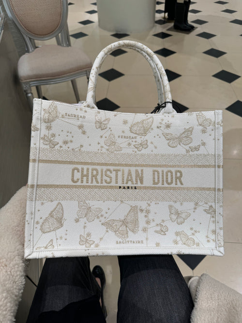 CHRISTIAN DIOR Medium Book Tote | 迪奧 手提袋 (中碼/白色)