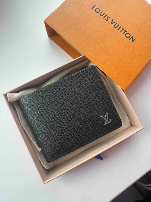 LOUIS VUITTON M30295 Men's Multiple Wallet Leather(Black)