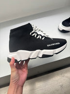حذاء رياضي BALENCAIGA Speed Lace | حذاء رياضي Balenciaga (أسود وأبيض)