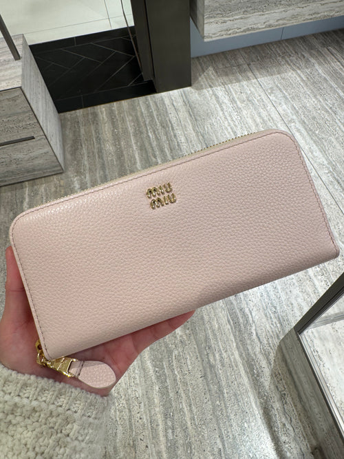 MIU MIU Large Leather Wallet (Multiple Colors)
