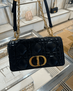 CHRISTIAN DIOR Dior Caro Bag Quilted Macrocannage Calfskin(Medium/3 Colors)