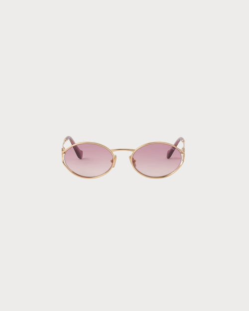 MIU MIU Logo Sunglasses Pink Beg Shaded Lenses | MIU MIU Logo Sunglasses (Pink Beg Shaded Lenses)