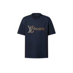 LOUIS VUITTON 1AFR94 Embroidered Short-Sleeved T-Shirt Cotton(2 Colors)