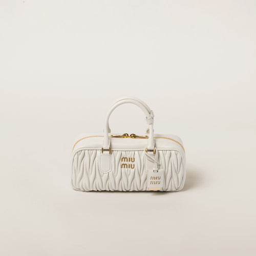 MIU MIU Matelasse Nappa Leather Bag | 繆繆 手袋 (White)