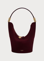 ALAIA Shape Bag In Suede Goatskin And Calfskin (Small/Red) - LONDONKELLY 英國名牌代購