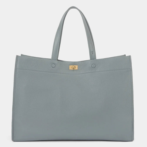 ANYA HINDMARCH Mortimer Tote | 安雅·希德瑪芝 Mortimer 托特包(暗影灰) - LondonKelly 英國名牌代購