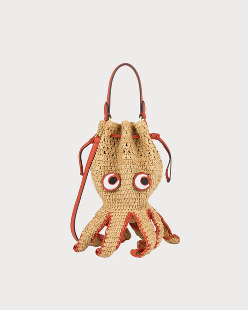 ANYA HINDMARCH Octopus Cross - body | 安雅·希德瑪芝 Octopus 斜背包(天然色) - LondonKelly 英國名牌代購