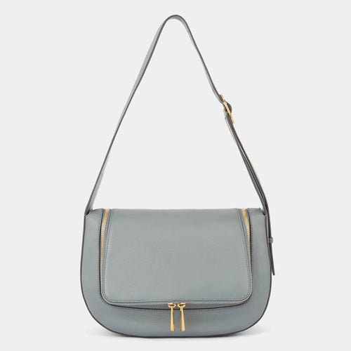 ANYA HINDMARCH Vere Shoulder Bag | 安雅·希德瑪芝 Vere 肩背包(暗影灰) - LondonKelly 英國名牌代購