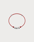APM MONACO AB5434OXR LOVE Morse Code String Adjustable Bracelet | 摩斯密碼繩可調手鍊 (銀色) - LondonKelly 英國名牌代購