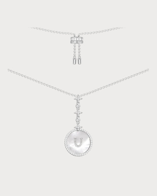 APM MONACO AC5794XNAA Alphabet Eternelle Adjustable Necklace | 可調式頸鏈 (銀色) - LondonKelly 英國名牌代購