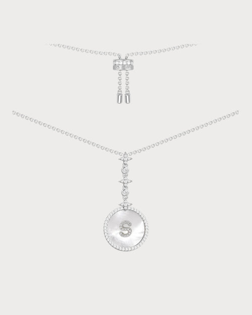 APM MONACO AC5794XNAA Alphabet Eternelle Adjustable Necklace | 可調式頸鏈 (銀色) - LondonKelly 英國名牌代購