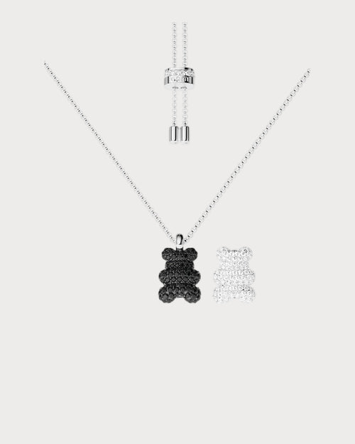 APM MONACO AC6431XZTW Baby Mood Yummy Bear Adjustable Necklace | 可調式頸鏈 (銀色) - LondonKelly 英國名牌代購