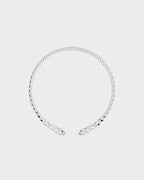 APM MONACO AC8141OX Kaa Wrap - Around Choker | 纏繞式頸鏈 (銀色) - LondonKelly 英國名牌代購