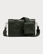 BOTTEGA VENETA Men's Leather Cassette with Versatile Strap | 葆蝶家 男仕手袋 (深綠色) - LONDONKELLY 英國名牌代購