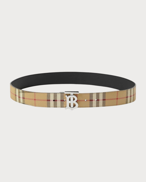 BURBERRY Men's Reversible TB Belt | 博柏利 男仕皮帶 (3.5CM/啡黑色) - LONDONKELLY 英國名牌代購