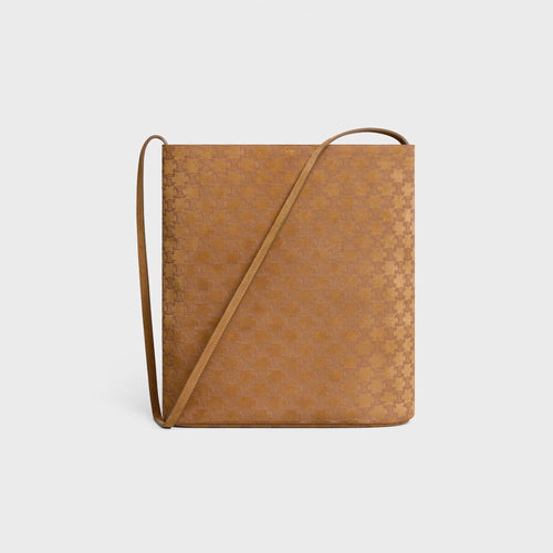 CELINE Bucket In Suede Calfskin With Triomphe All Over | 賽琳 手袋 (啡色) - LondonKelly 英國名牌代購