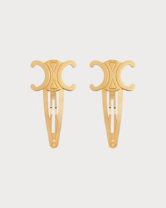 CELINE Set of 2 Snap Hair Clip in Brass | 賽琳 髮夾一套2件 (多色) - LONDONKELLY 英國名牌代購