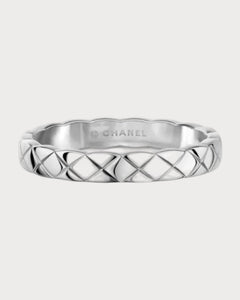 CHANEL J11793 Coco Crush Ring Quilted Motif Mini & 18K White Gold | 香奈兒 戒指 (多色) - LONDONKELLY 英國名牌代購