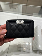 CHANEL Zip Around Boy Wallet | 香奈兒 銀包 (黑色) - LondonKelly 英國名牌代購