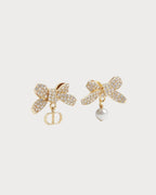 CHRISTIAN DIOR Delicate Bow Earrings | 迪奧 蝴蝶結耳環 (金色) - LONDONKELLY 英國名牌代購