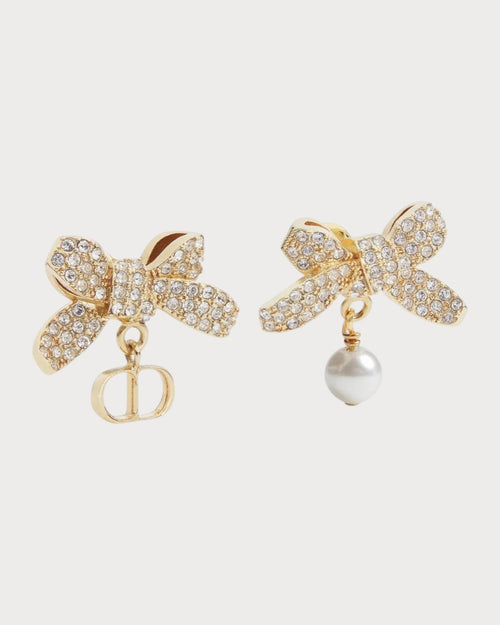 CHRISTIAN DIOR Delicate Bow Earrings | 迪奧 蝴蝶結耳環 (金色) - LONDONKELLY 英國名牌代購