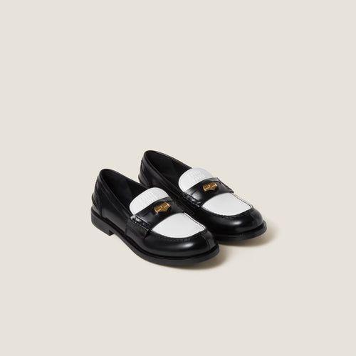 MIU MIU Leather Penny Loafers(2 Colors)
