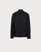 PRADA Men's Re-Nylon Shirt Black | 普拉達 男仕恤衫 (黑色)