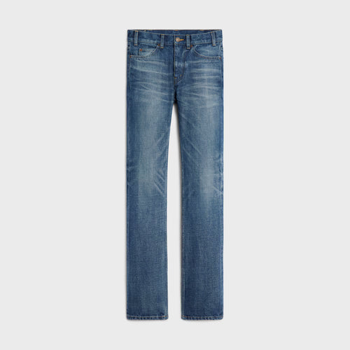 CELINE Francoise Jeans in Dark Union Wash Denim | 賽琳 Francoise 牛仔褲(深色聯合水洗牛仔布)