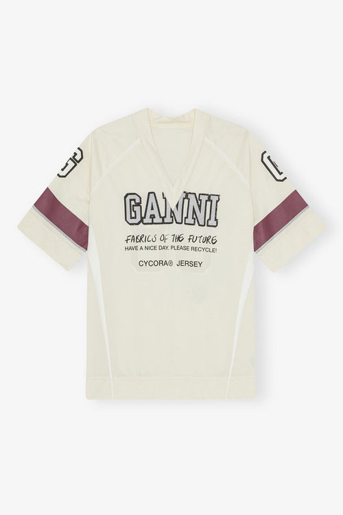 GANNI Off - White Future Mesh Oversized T-shirt | 短袖上衣 (白色) - LondonKelly 英國名牌代購