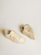 GOLDEN GOOSE Women's Super - Star LTD with Swarovski crystals and smoke gray leather star | 黃金鵝 女款 Super - Star LTD 搭配施華洛世奇水晶與煙灰色皮革星星(煙灰色) - LondonKelly 英國名牌代購