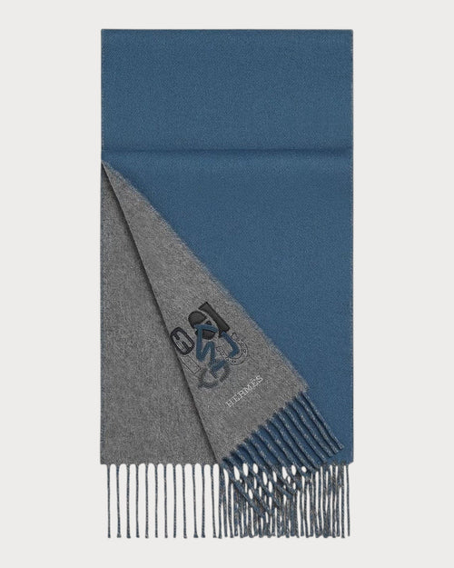 HERMES Recto - Verso PM H Puzzle Scarf | 愛馬仕 男仕頸巾 (多色) - LONDONKELLY 英國名牌代購