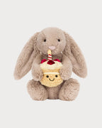 JELLYCAT Bashful Beige Birthday Bunny | 害羞的米色生日兔子 (米色) - LondonKelly 英國名牌代購