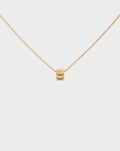 LONDONKELLY CHANEL Coco Crush necklace in 18K beige gold with quilted motif. Delicate chain.