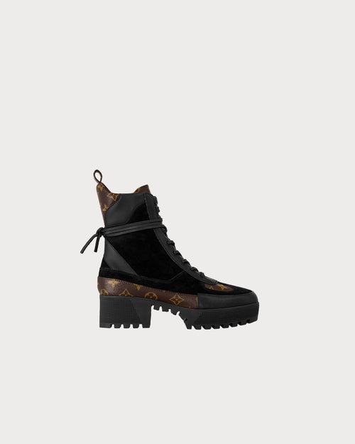 LOUIS VUITTON 1A4XY1 Women's Laureate Desert Boot | 路易威登 短靴 (啡黑色) - LondonKelly 英國名牌代購