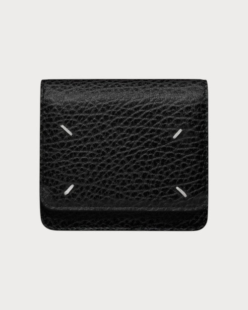 MAISON MARGIELA MM Black Leather Buttoned Chain Wallet(Black) - LONDONKELLY 英國名牌代購