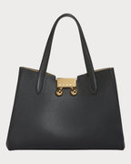MARNI Black Leather Trunkaroo Tote Handbag(Black) - LONDONKELLY 英國名牌代購