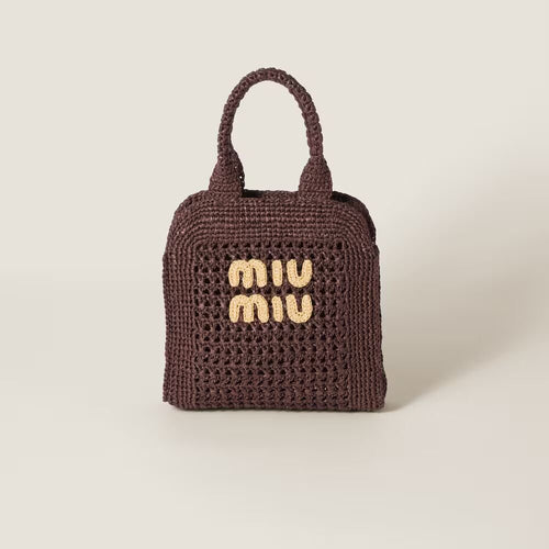 MIU MIU Raffia - Effect Woven Tote Bag | 繆繆 草編袋 (多色) - LondonKelly 英國名牌代購