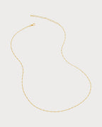 MONICA VINADER 18ct Yellow Gold - Plated Vermeil Sterling - Silver Station Chain Necklace | 頸鏈 (金色) - LondonKelly 英國名牌代購